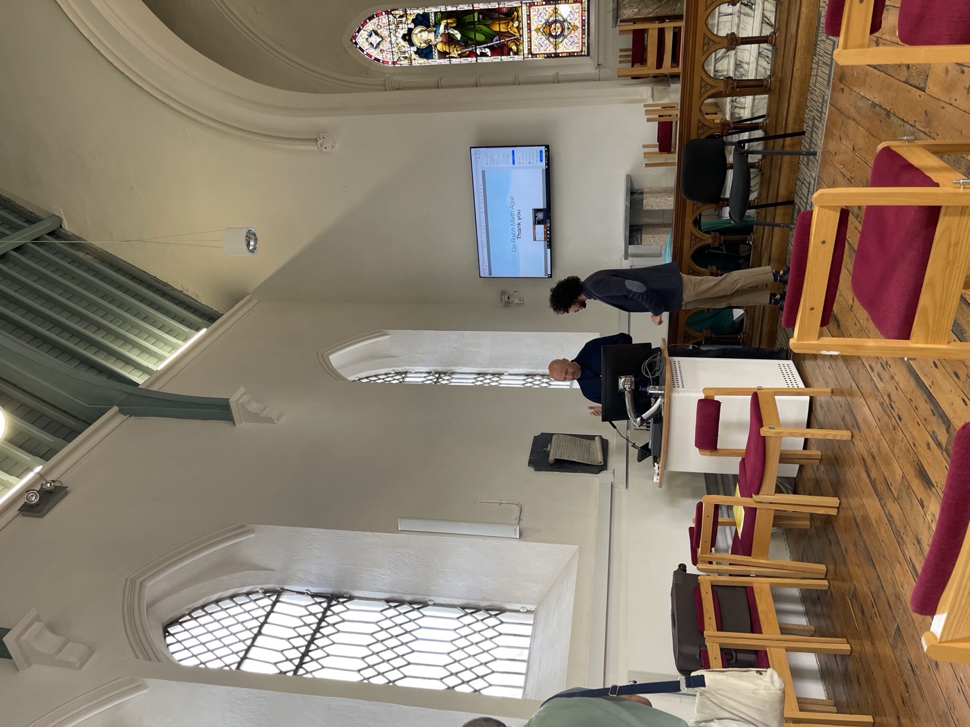 Mert presenting at SemDial 2022 in Dublin, Ireland